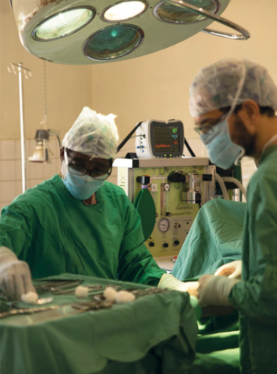 Team in surgery